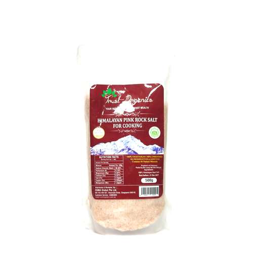 Trust-Himalayan-Pink-Salt-500gm.jpg Trust Organic Himalayan Pink Crystal Rock Salt 500gm - Image 1